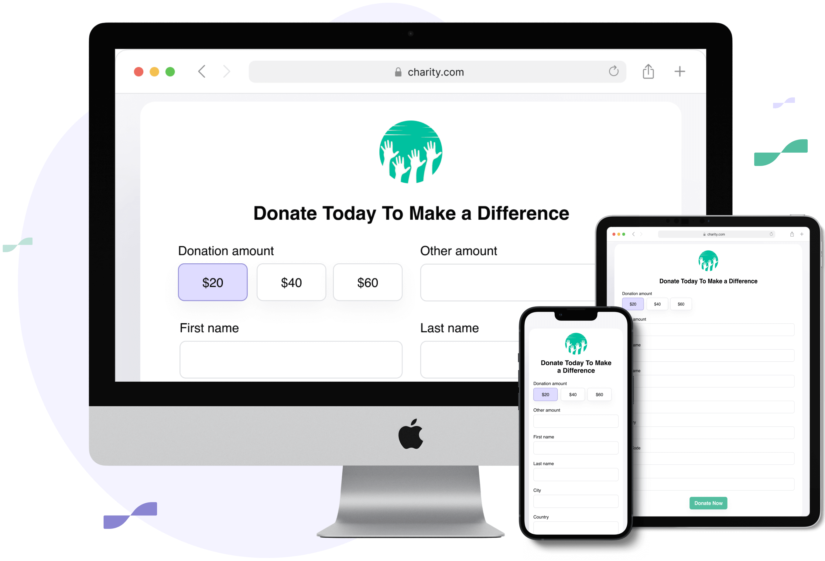 Donor Management Software Donation Form