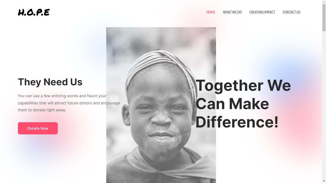 International Aid nonprofit website template