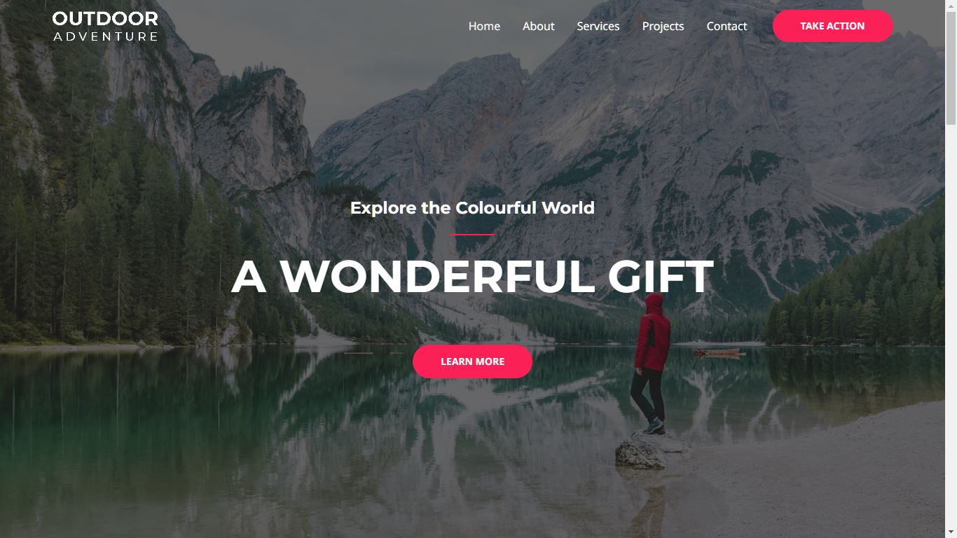 Nature and Environmental Appreciation nonprofit website template