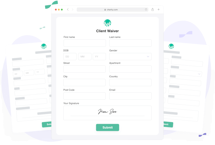 Nonprofit Case Management Software Client e-Signature Forms