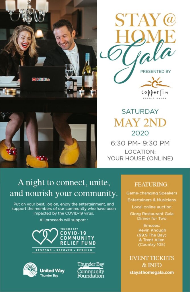 Virtual Fundraising - StayAtHomeGala Poster