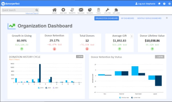 Best CRM for small nonprofits DonorPerfect