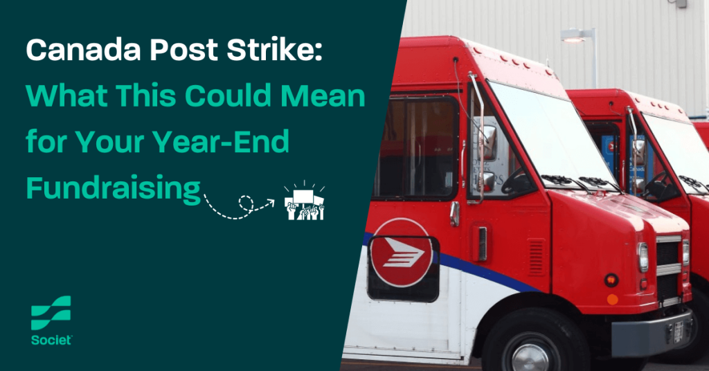 Year-end Fundraising Canada Post Strike